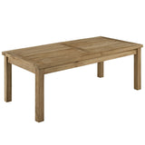 Marina Outdoor Patio Teak Rectangle Coffee Table in Natural