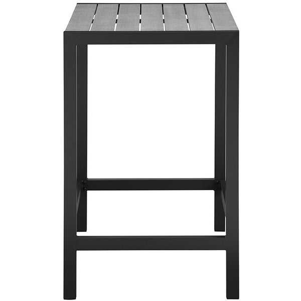 Maine Outdoor Patio Bar Table in Brown Gray