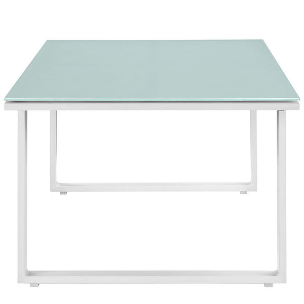 Fortuna Outdoor Patio Coffee Table in White