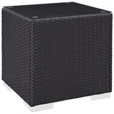 Convene Outdoor Patio Side Table in Espresso