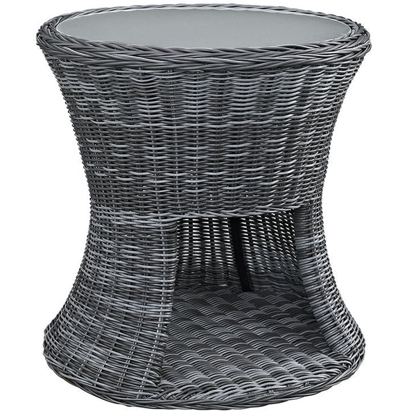 SUMMON OUTDOOR PATIO SIDE TABLE IN GRAY