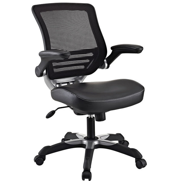 EDGE VINYL OFFICE CHAIR IN BLACK