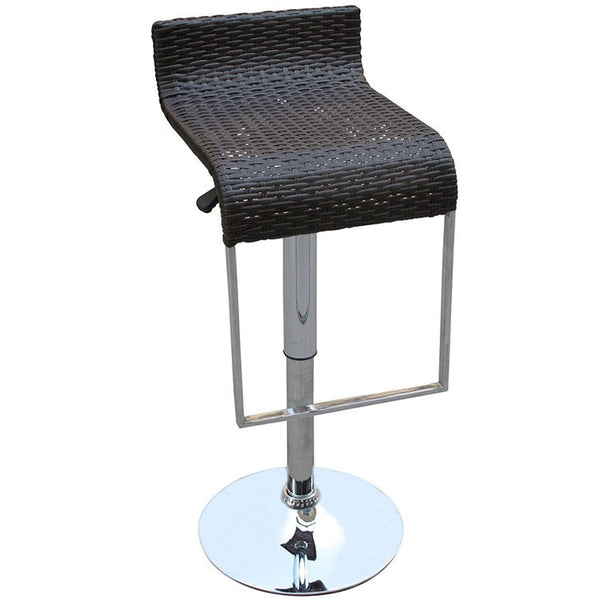 LEM WICKER BAR STOOL IN ESPRESSO